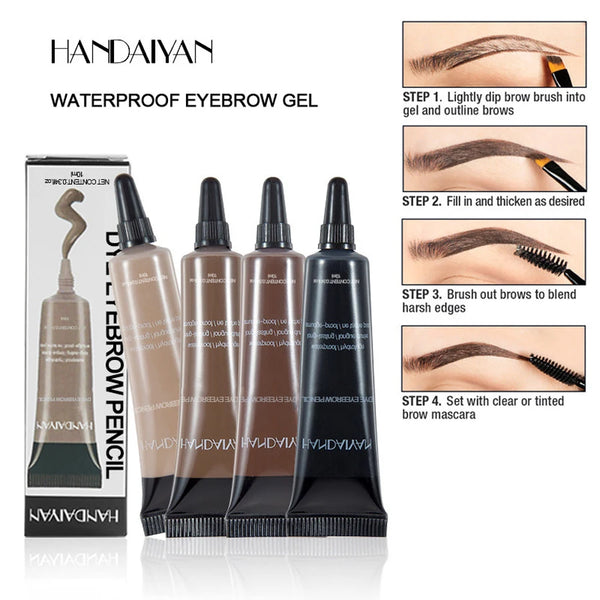 10ML Long-Lasting Eyebrow Cream Enhancers Waterproof Natural Eye Brow Tinted Liquid Gel Cream Brow Makeup Cosmetics 6 Colors