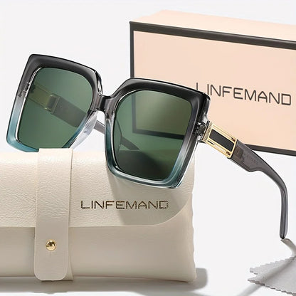 LINFEMAND Y2K JELLY COLOR BLOCK SUNGLASSES - LH3218