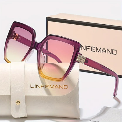 LINFEMAND LUXURY DIAMOND CAT EYE SUNGLASSES - M314