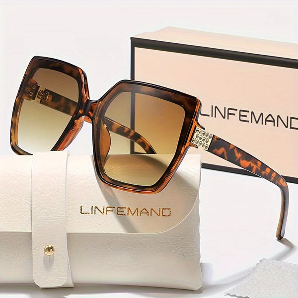 LINFEMAND LUXURY DIAMOND CAT EYE SUNGLASSES - M314