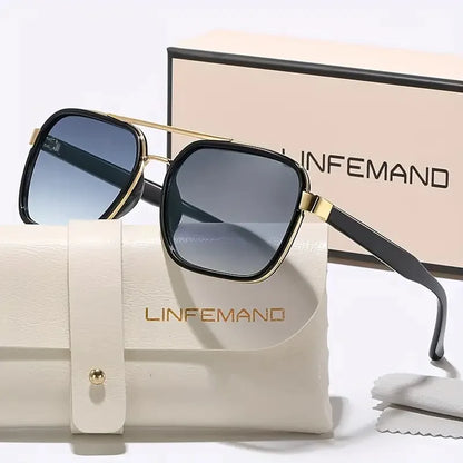 LINFEMAND RETRO DOUBLE BEAM SUNGLASSES-M6211 - M5240