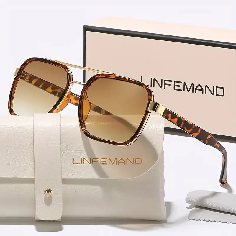 LINFEMAND RETRO DOUBLE BEAM SUNGLASSES-M6211 - M5240