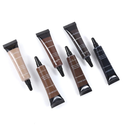 10ML Long-Lasting Eyebrow Cream Enhancers Waterproof Natural Eye Brow Tinted Liquid Gel Cream Brow Makeup Cosmetics 6 Colors