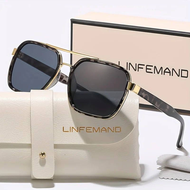 LINFEMAND RETRO DOUBLE BEAM SUNGLASSES-M6211 - M5240