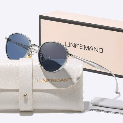 LINFEMAND CIRCULAR METAL SUNGLASSES - LH3256