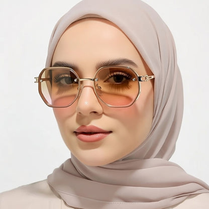 LINFEMAND WOMEN’S GEOMETRIC UV400 GLASSES