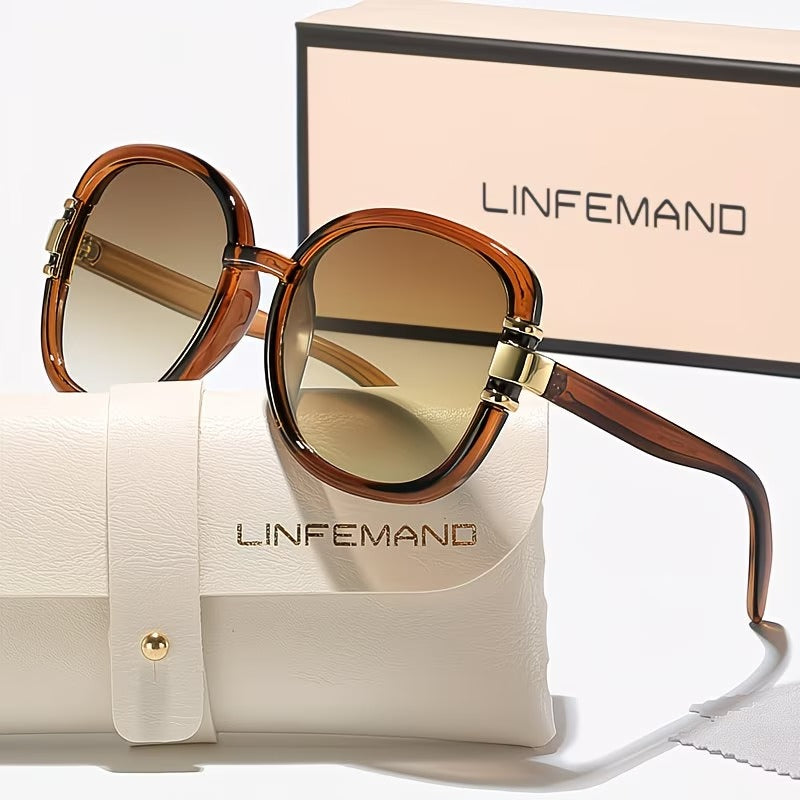 LINFEMAND OVERSIZED ELEGANT OVAL GLASSES