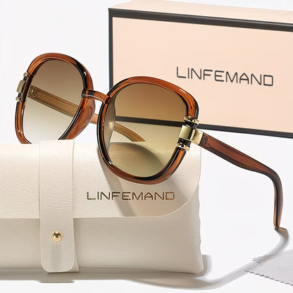 LINFEMAND OVERSIZED ELEGANT OVAL GLASSES