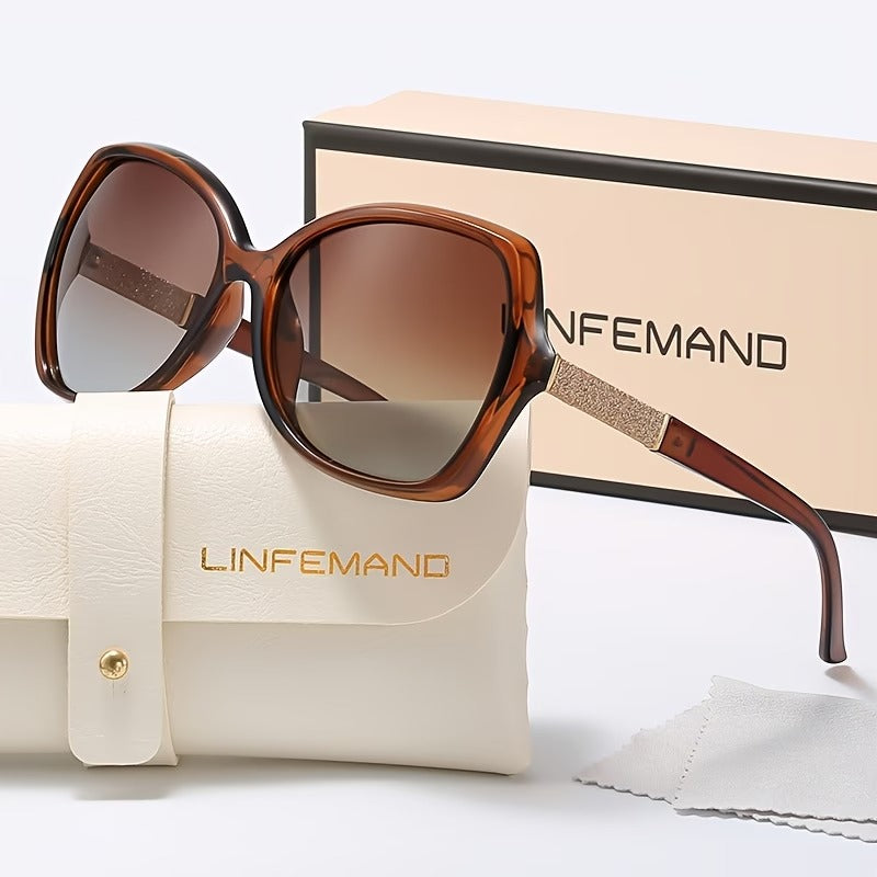 LINFEMAND GOLD PINK CAT EYE SUNGLASSES - FQ2250-z
