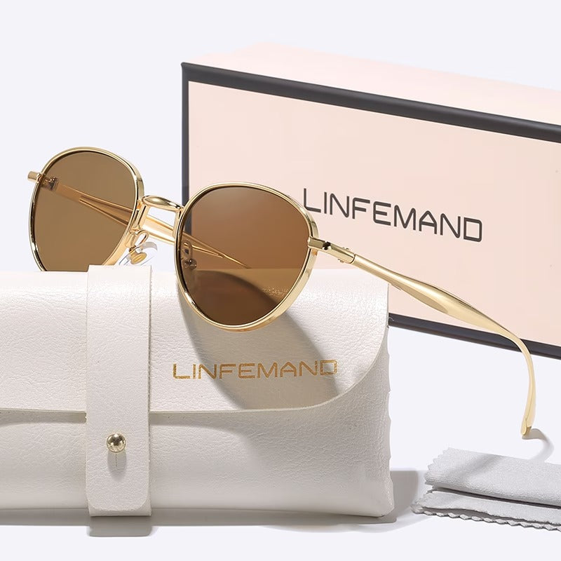 LINFEMAND CIRCULAR METAL SUNGLASSES - LH3256