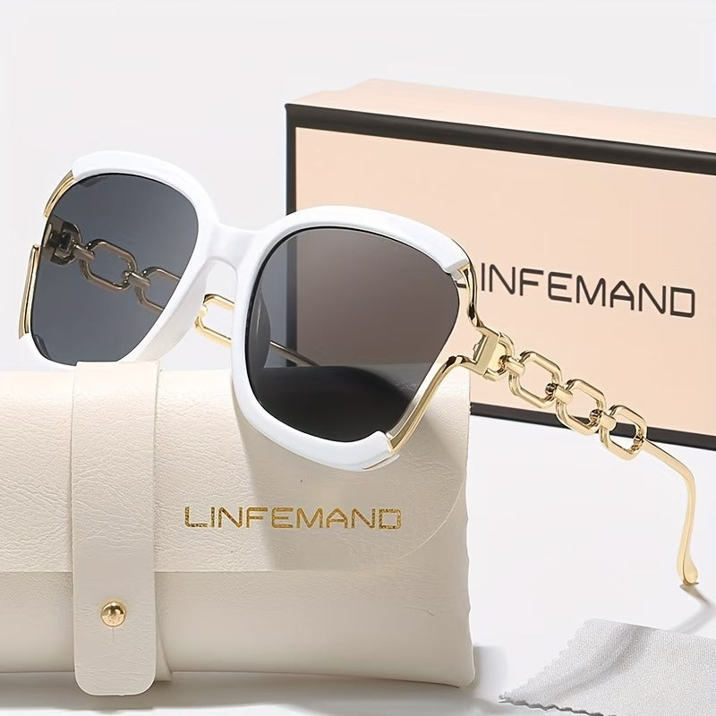 LINFEMAND WOMEN’S LARGE FRAME SUNGLASSES
