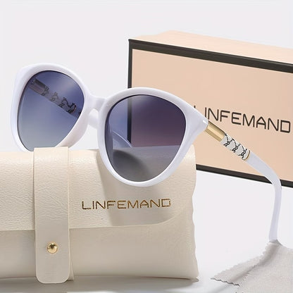 LINFEMAND CAT-EYE DECORATIVE GLASSES