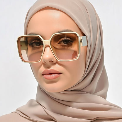 LINFEMAND WOMEN’S LARGE FRAME DECORATION GLASSES