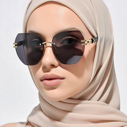 LINFEMAND GEOMETRY FRAMELESS PARTY GLASSES