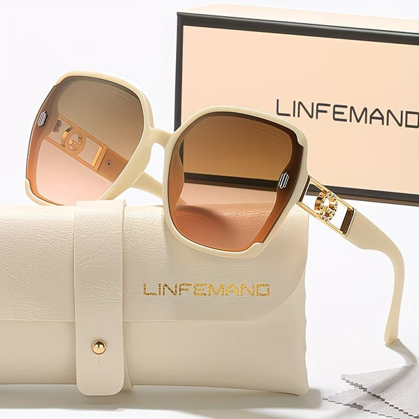 LINFEMAND OVERSIZED GRADIENT FASHION GLASSES