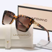 LINFEMAND CLASSIC SQUARE RHINESTONE GLASSES